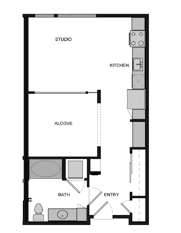 S3 Studio Floorplan Image